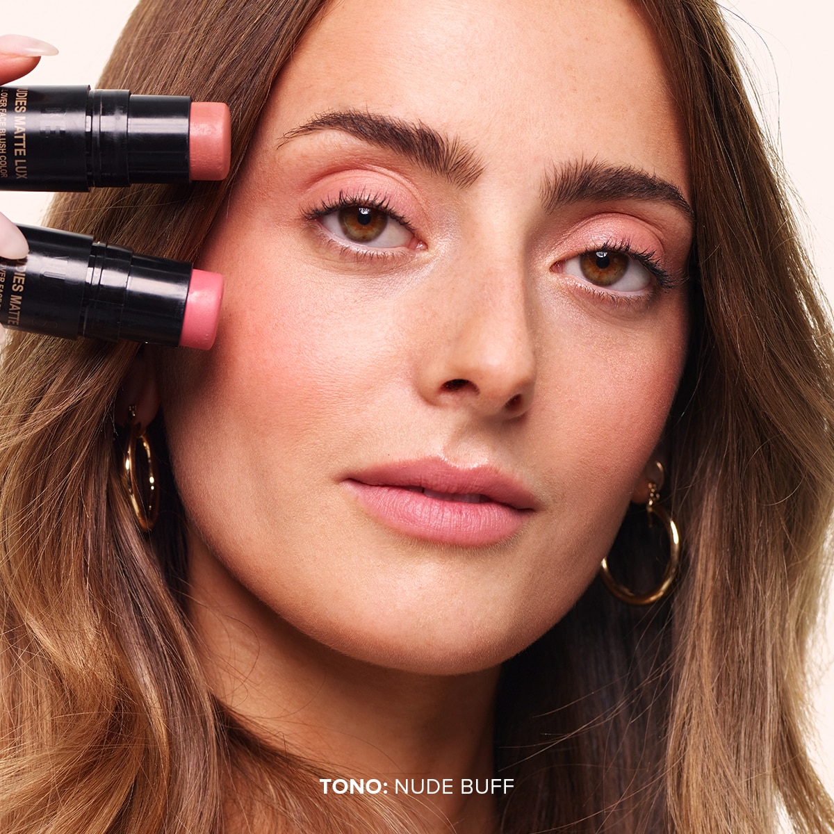 NUDIES MATTE LUX ALL OVER FACE BLUSH COLOR (RUBOR EN BARRA)